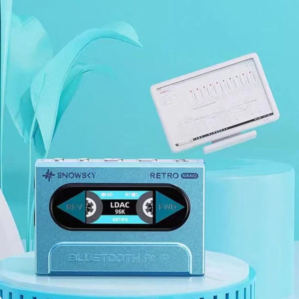FiiO SNOWSKY Retro Nano Bluetooth 5.1 DAC & Headphone Amplifier - High Resolution Audio for iPhone, Android, PC - Perfect for Music Lovers, Audiophiles & Travel