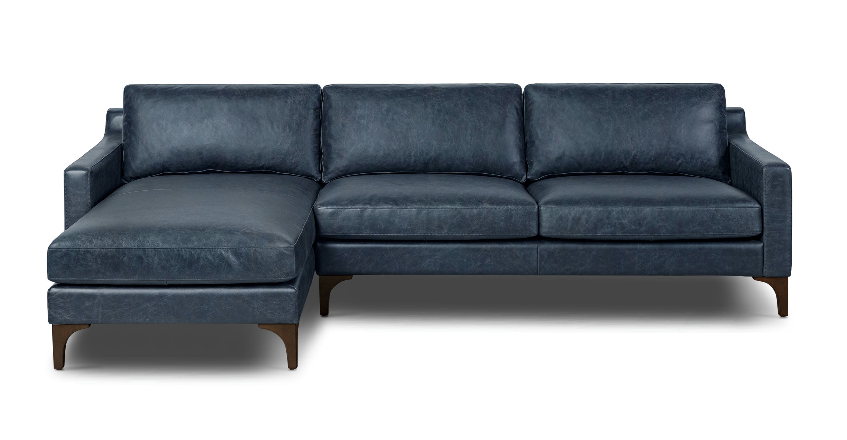 Sorrento Left Facing Sectional Sofa - Modern L-Shaped Couch with Chaise Lounge for Living Room, Family Room & Home Theater - Comfortable Fabric Upholstery Sectional Sofa Set
