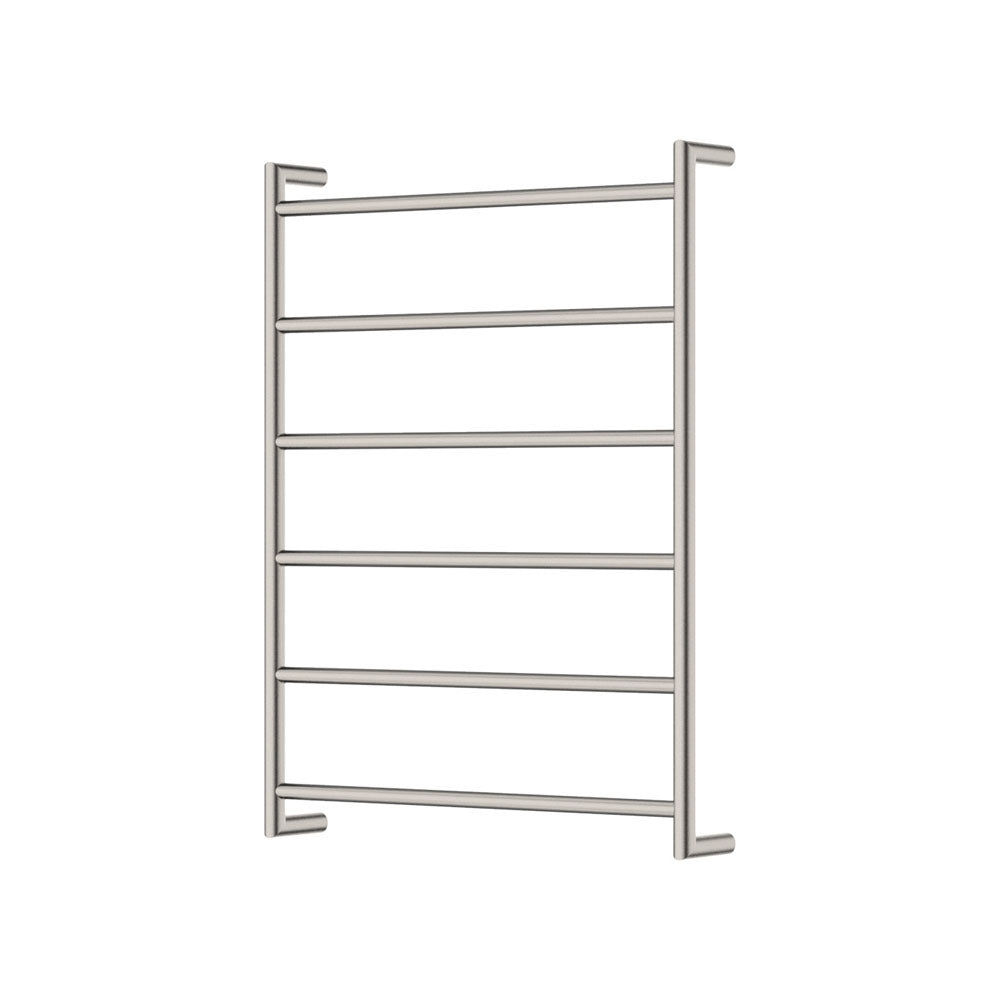 Fienza 8286080BN Kaya Heated Towel Rail - 600 x 800mm Brushed Nickel Finish - Premium Bathroom Towel Warmer for Spa, Luxury Home & Hotel Use