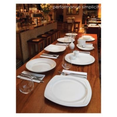 Steelite V0085 Simplicity Slimline Dinner Plates - Set of 24 White Porcelain Plates for Restaurants, Catering & Home Dining | Elegant & Durable Tableware