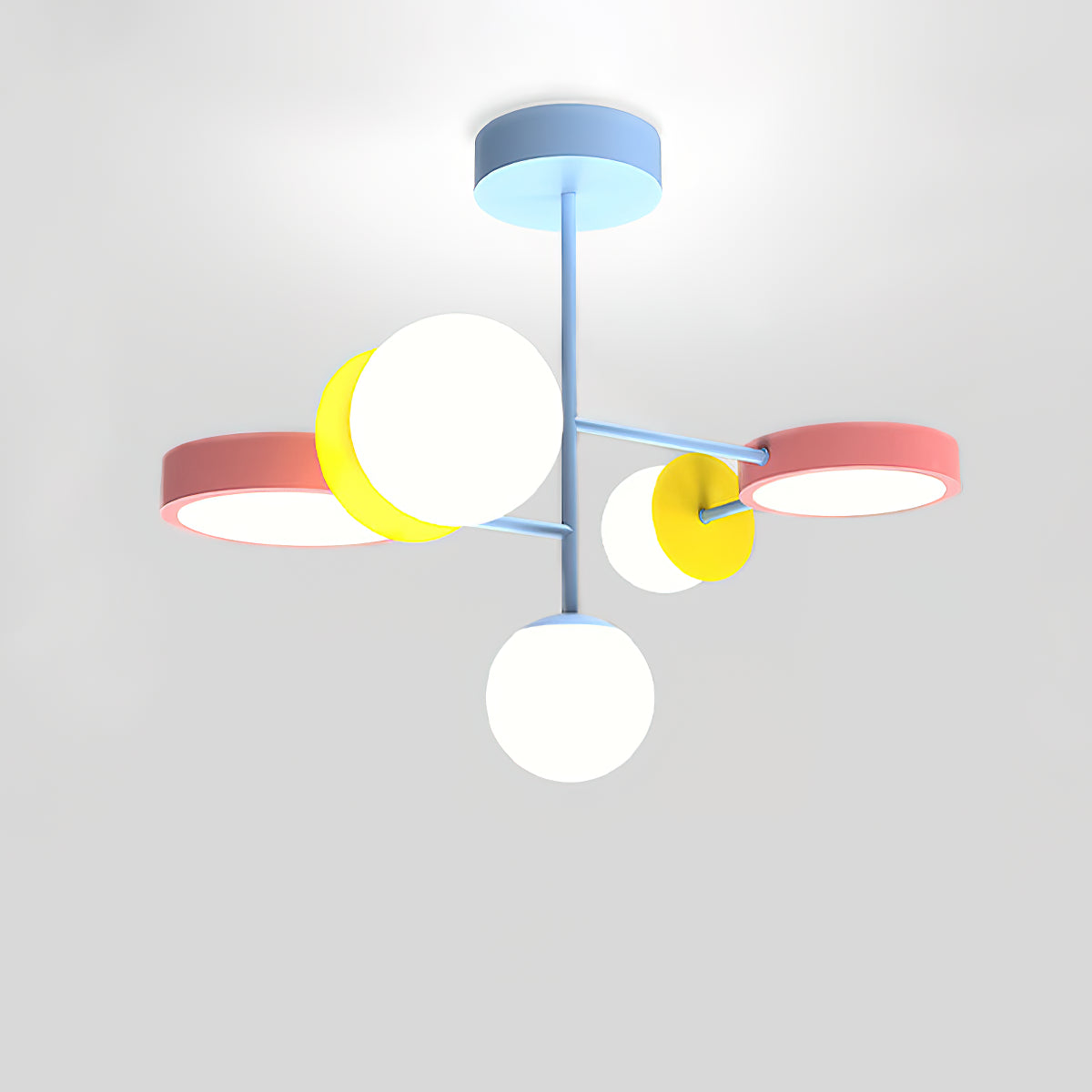 Nordic Macaron Magic Bean Chandelier - Modern Boho Pendant Light for Living Room, Bedroom, Dining Room & Nursery Decor