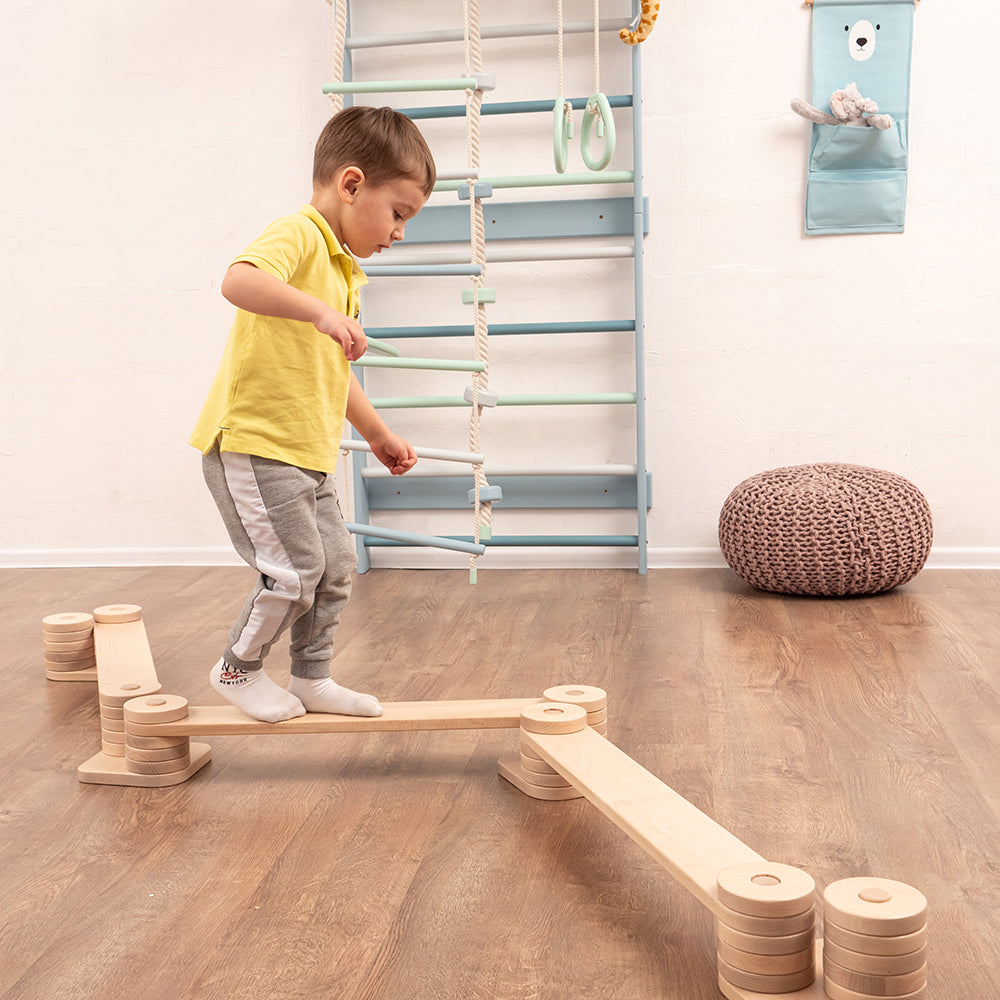Kids Balance Beam - Non-Slip Gymnastics Training Equipment for Toddlers & Children - Perfect for Indoor/Outdoor Play, Yoga, and Motor Skill Development