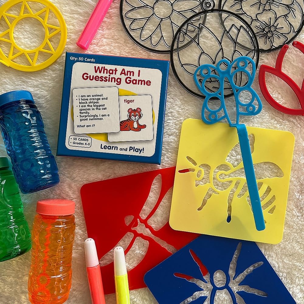 DIY Spring Themed Suncatcher Painting Kit - Fun Arts & Crafts Activity for Kids - Perfect for Easter Decorations, Classroom Projects & Window Decor