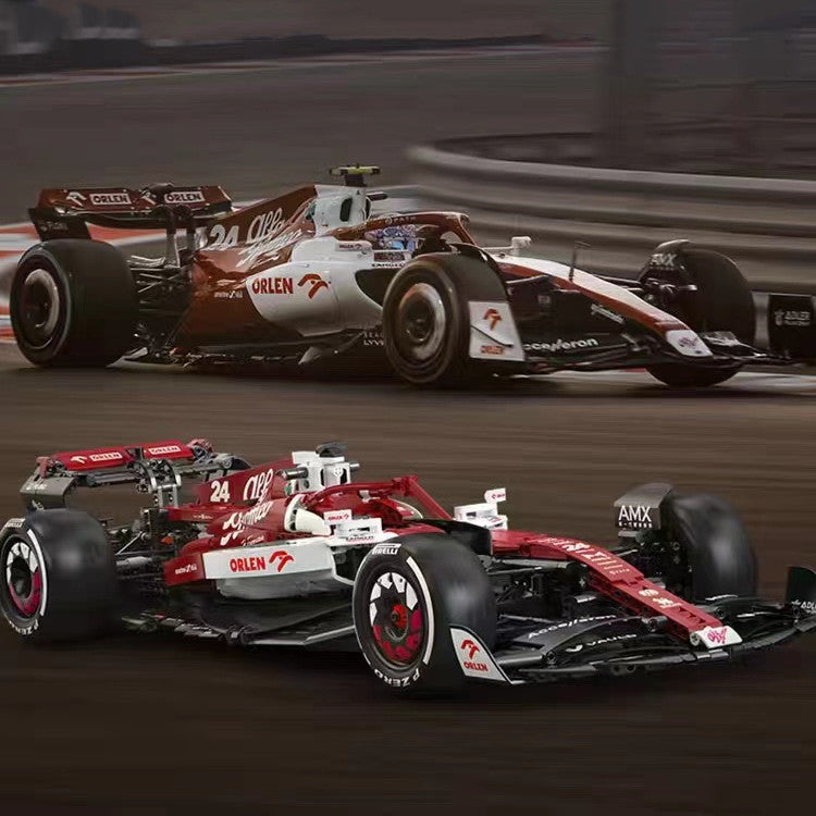 CaDA C64005 Alfa Romeo F1 Team ORLEN C42 2022 Formula 1 Racing Car Building Blocks Set - Perfect for F1 Fans, Model Collectors & DIY Enthusiasts - Great Gift for Birthdays & Christmas