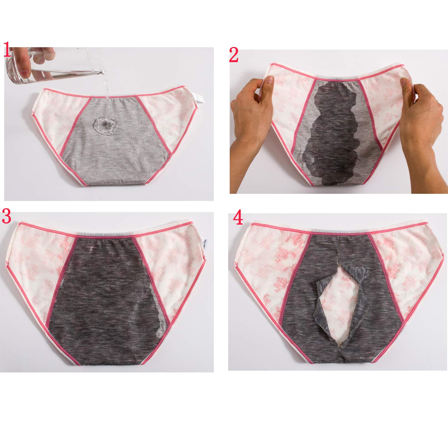 Hahan Teens Girls Period Underwear - Cotton Leak Proof Panties for Women & Teens - Comfortable Briefs for School, Sports & Overnight Protection