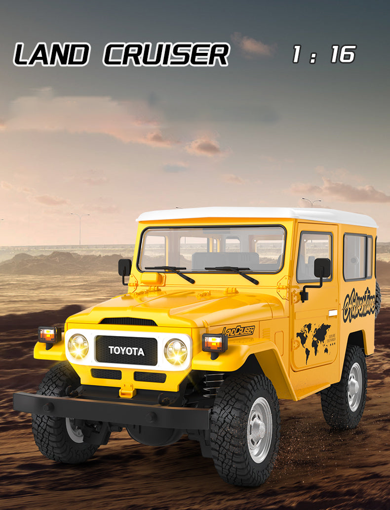 1/16 HG RC Off Road Electric Crawler Car - 4x4 FJ40 Remote Control Vehicle for Adults & Kids | US Stock | Perfect for Trail Crawling, Rock Climbing & Backyard Adventures