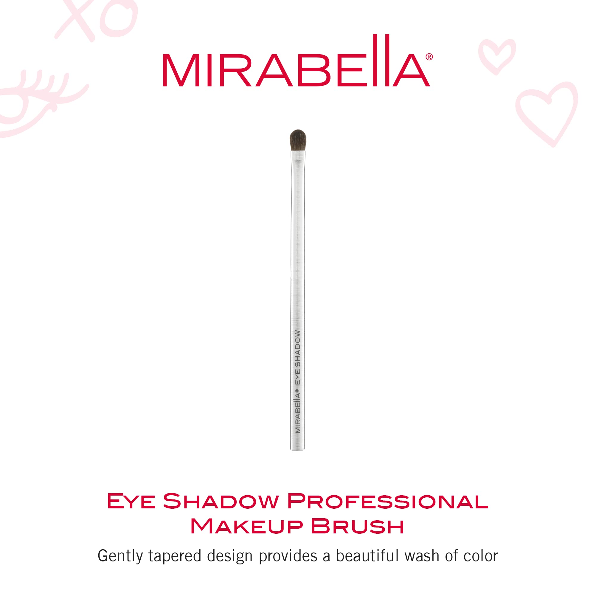 Premium Mirabella Eyeshadow Brush - Cruelty-Free Makeup Brush for Blending & Contouring