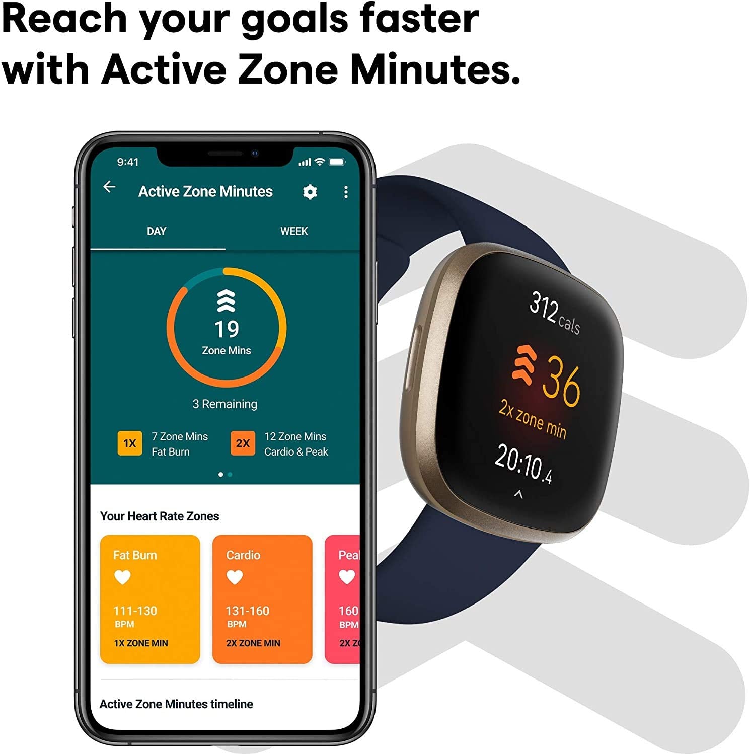 Fitbit Versa 3 Smart Watch with Alexa Built-in, Heart Rate Monitor, GPS & Sleep Tracking - Perfect for Fitness Enthusiasts & Active Lifestyles