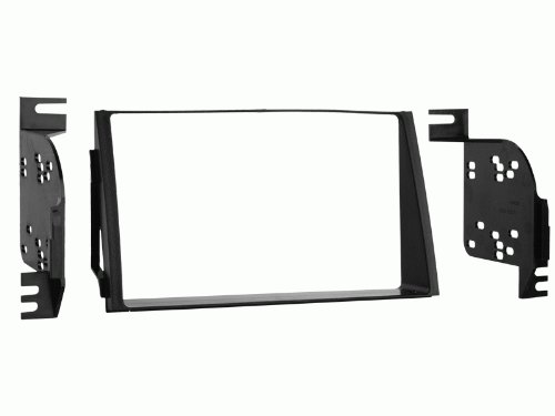 Universal Double Din Car Stereo Dash Kit - Fits 2006-2011 Hyundai Azera, Black Trim Bezel | Aftermarket Radio Installation | Perfect for Upgrading Factory Audio System