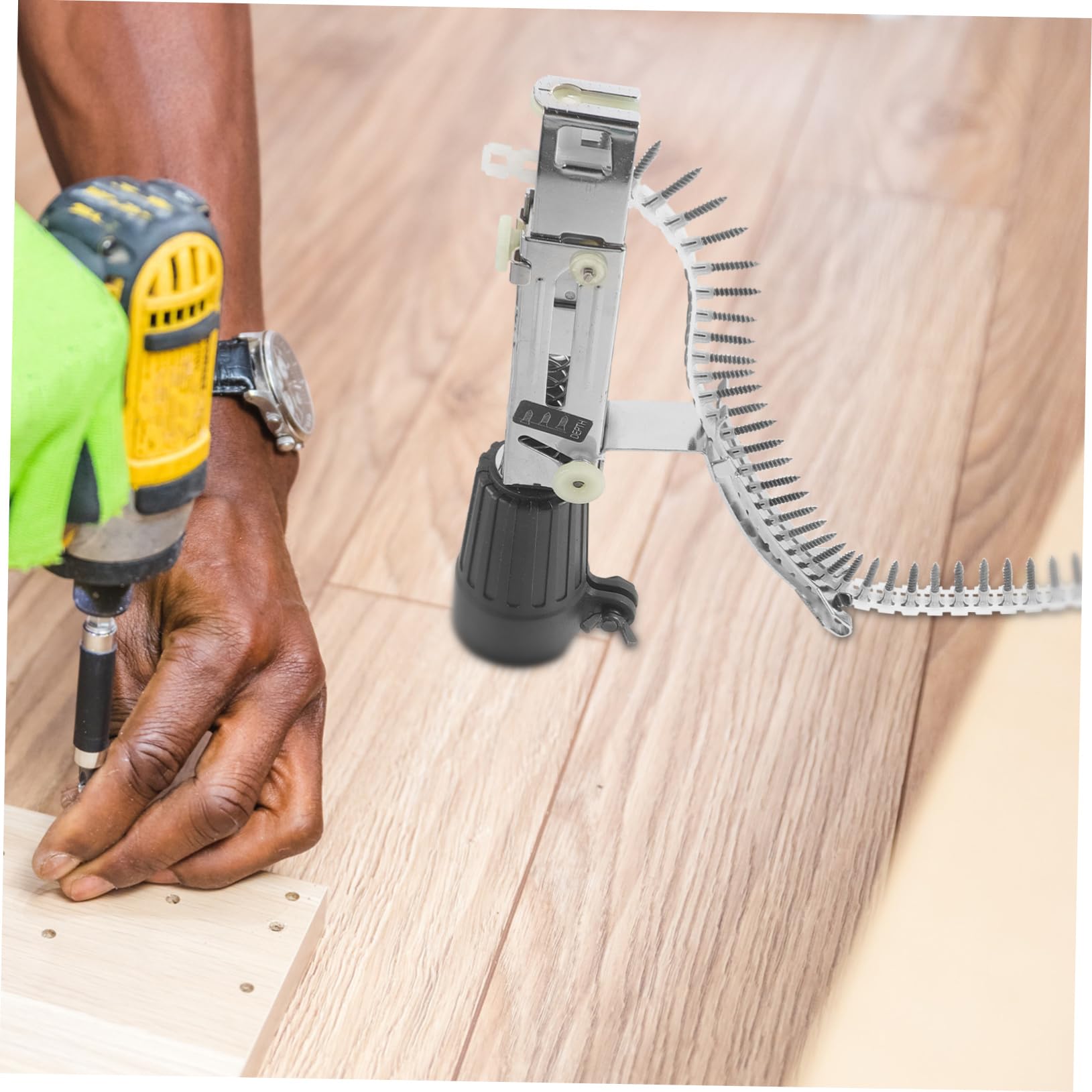 Cordless Electric Brad Nailer & Staple Gun - Automatic Woodworking Tool for Baseboard, Siding & DIY Projects | Stainless Steel Construction | Perfect for Carpentry, Furniture Making & Home Renovation