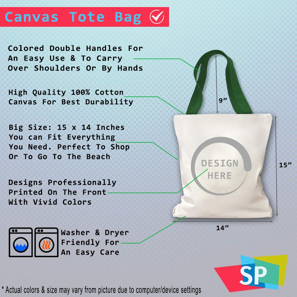 Eco-Friendly Canvas Tote Bag - Reusable Grocery Shopping Bag & Beach Tote for Women - Perfect for Groceries, Beach Trips, School & Daily Use | Durable & Stylish Carryall