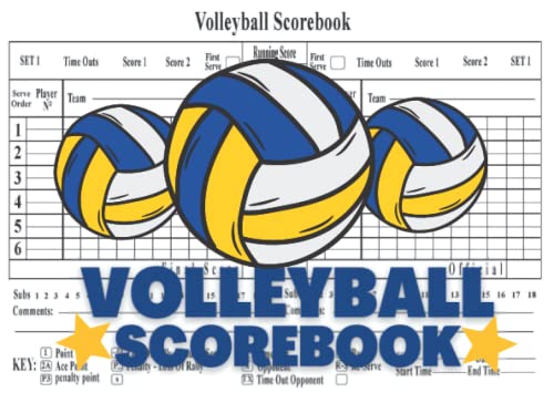 Volleyball Scorebook & Stats Logbook: Organize Game Data, Practice Sessions & Season Stats for Coaches, Players & Teams – Perfect for Game Day & Training