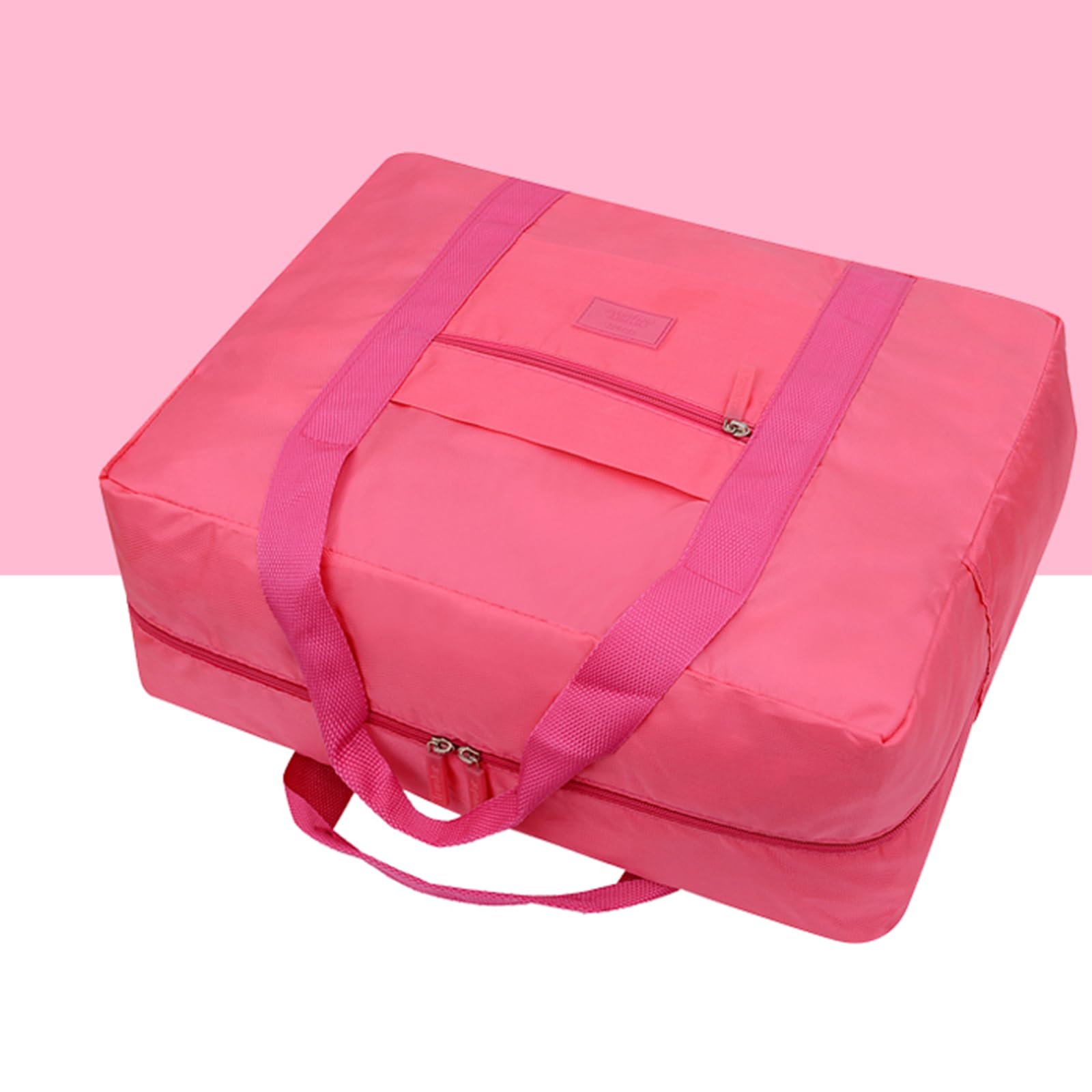 Lightweight Foldable Waterproof Travel Duffel Bag for Women & Men - Carry On Luggage, Weekender Overnight Bag (Red) | Perfect for Gym, Beach Trips & Weekend Getaways