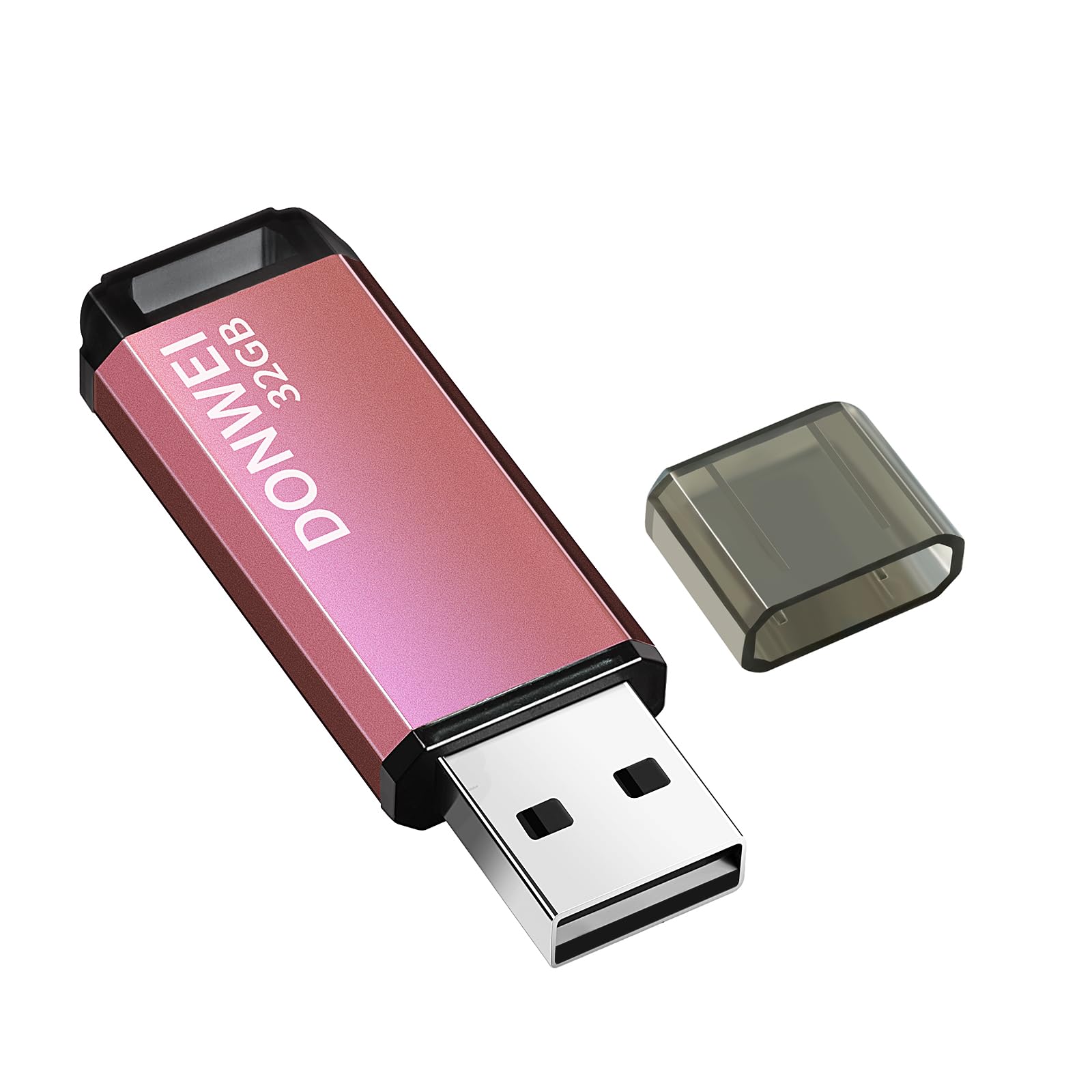 32GB USB 2.0 Flash Drive - Pink Memory Stick for Data Storage, File Transfer, Backup - Perfect for Students, Office Work, and Portable File Sharing