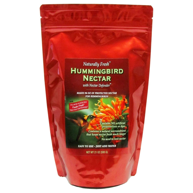 Naturally Fresh Nectar Powder with Nectar Defender - Premium Bee Food Supplement for Hummingbirds & Butterflies - Ideal for Garden Feeders & Wildlife Conservation