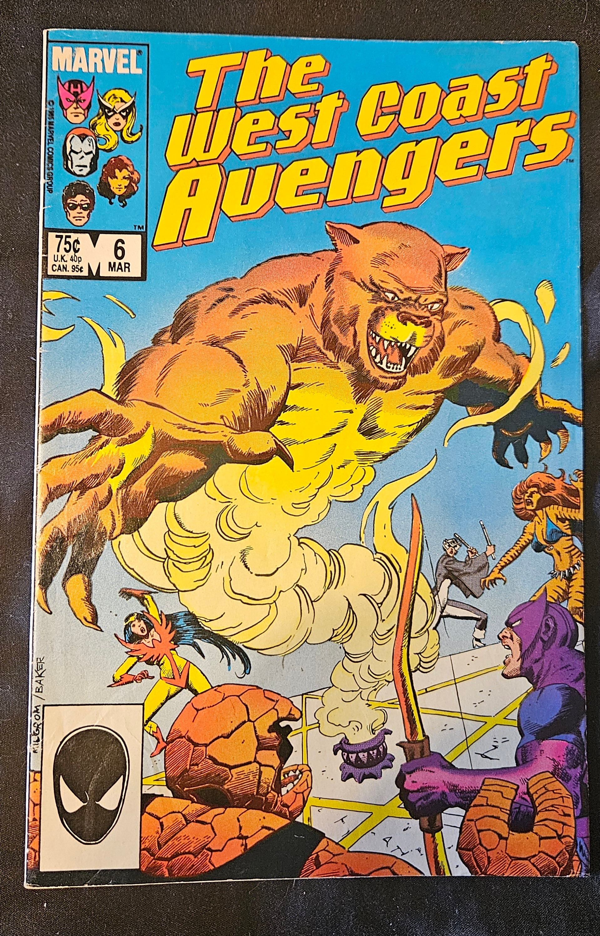 Marvel Comic Book The West Coast Avengers #6 Near Mint (NM) 1989 Edition - Collectible Superhero Comics for Fans & Investors