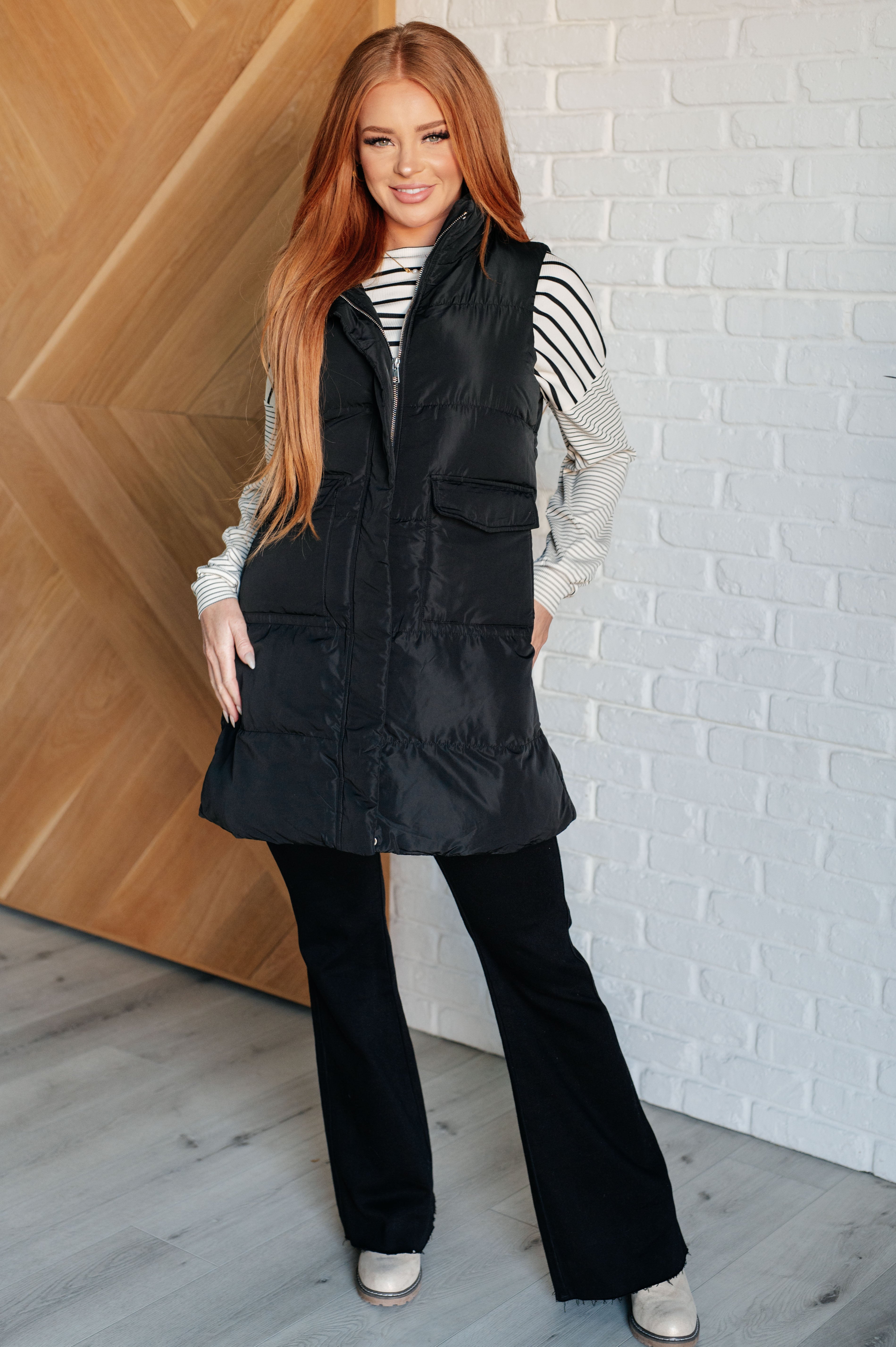 Cold and Calculated Longline Puffer Vest for Men & Women | Lightweight Winter Insulated Jacket | Outdoor Hiking, Camping & Urban Fashion