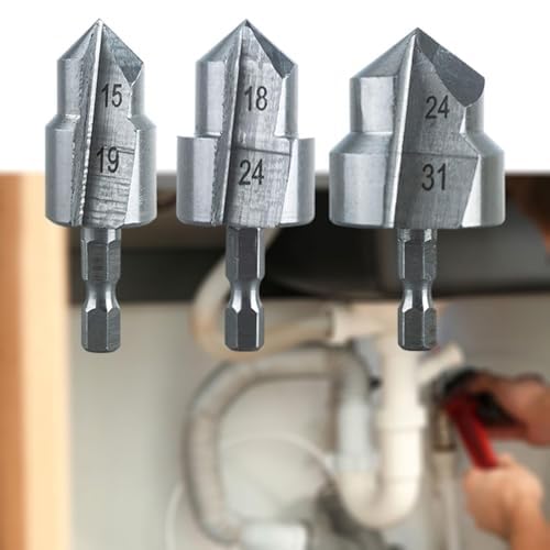 High-Quality Expansion Repair Drill Bit - PPR Lifting Stepped Drill for Water Pipe Connections | Hexagon Shank | Durable & Easy Installation | Perfect for Plumbing Repairs & DIY Home Improvement Projects