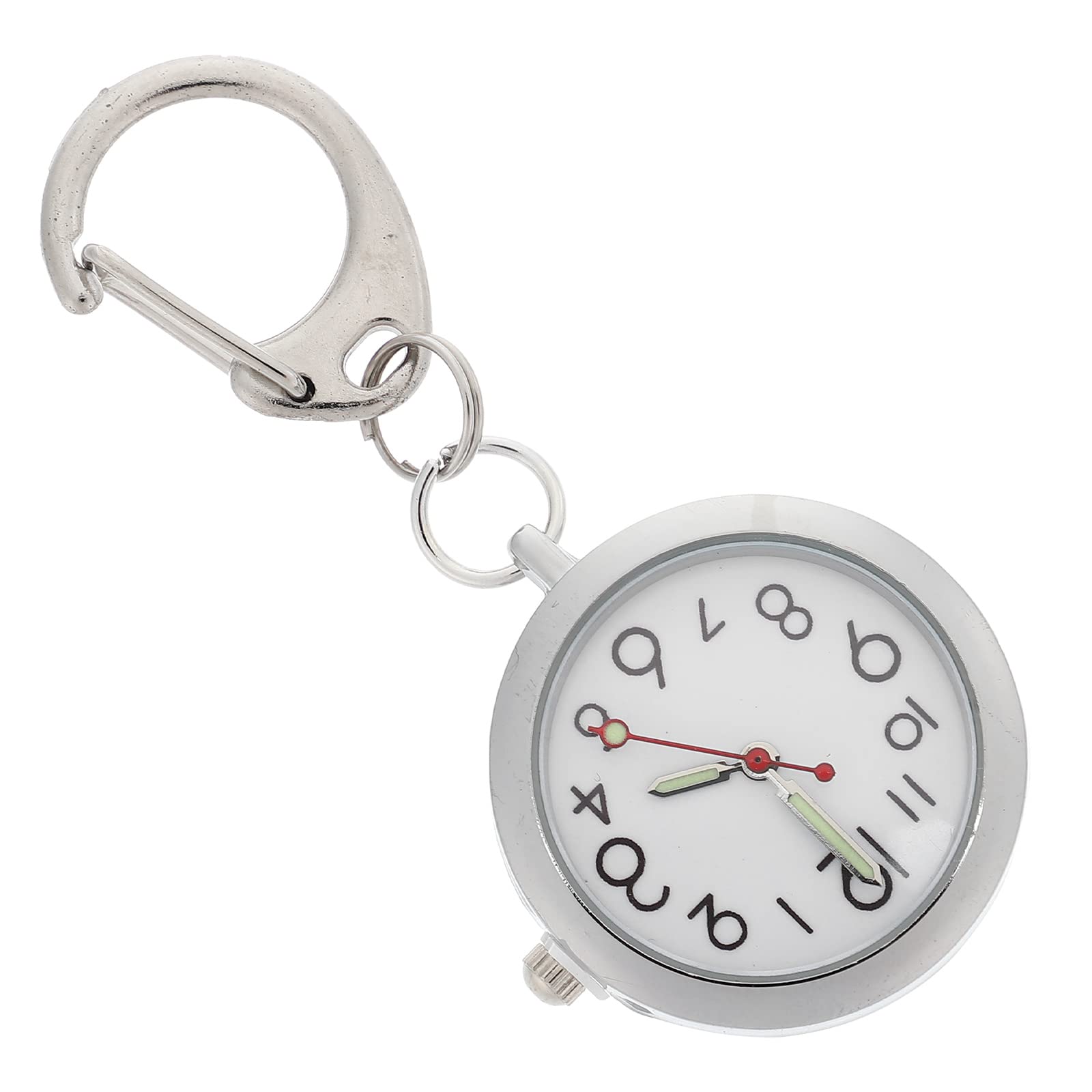 Hemobllo Glow in the Dark Pocket Watch - Doctor's Clip-On Chest Watch with Night Illumination - Perfect for Medical Professionals, Steampunk Cosplay & Vintage Style Accessories