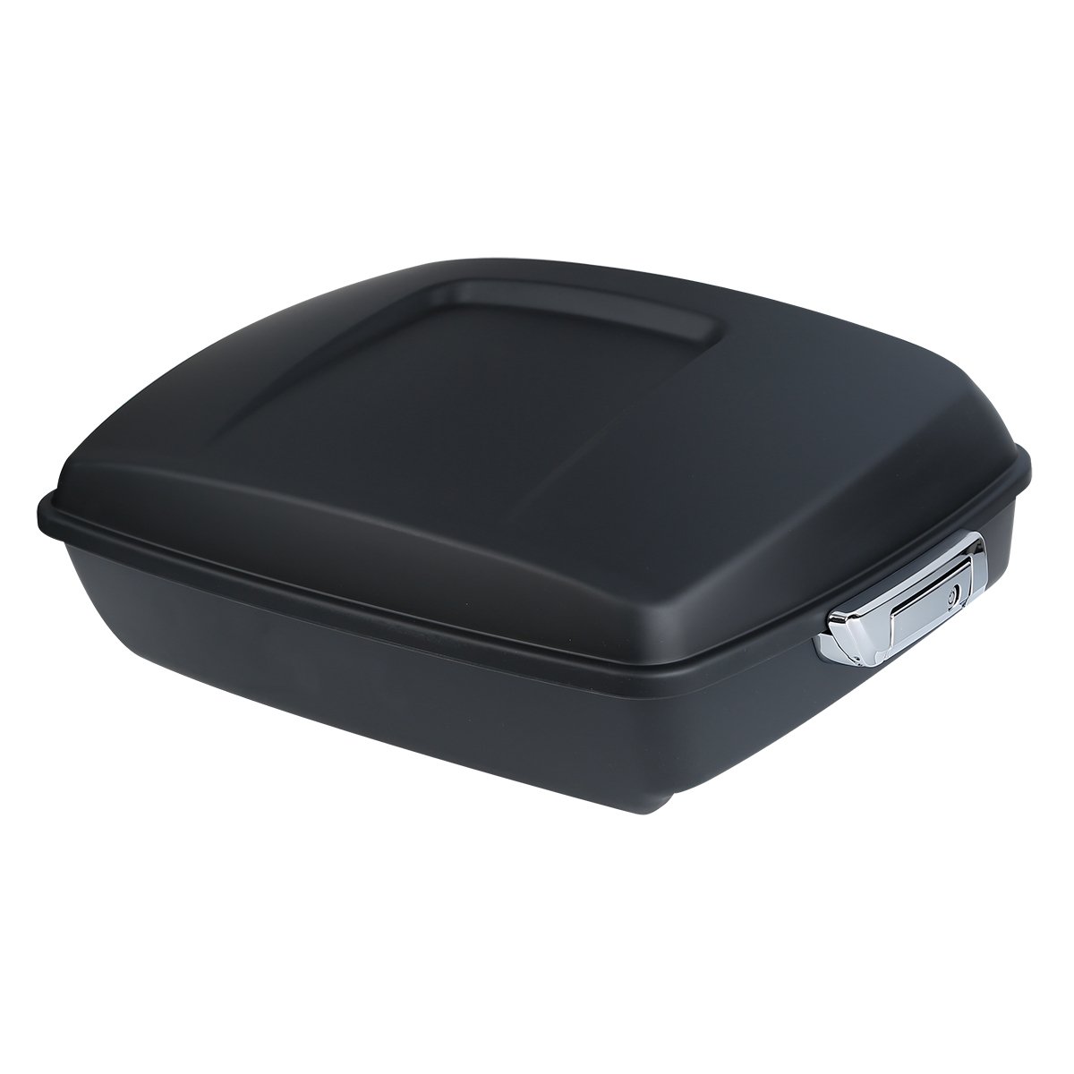 Matte Black Chopped Tour Pack Luggage Kit with Two-Up Tour Pack Mounting Rack & Docking Hardware Kit for 2014-2020 Harley Davidson Touring Road King, Road Glide, Street Glide & CVO Models - Perfect for Long Distance Motorcycle Trips & Storage Solutions
