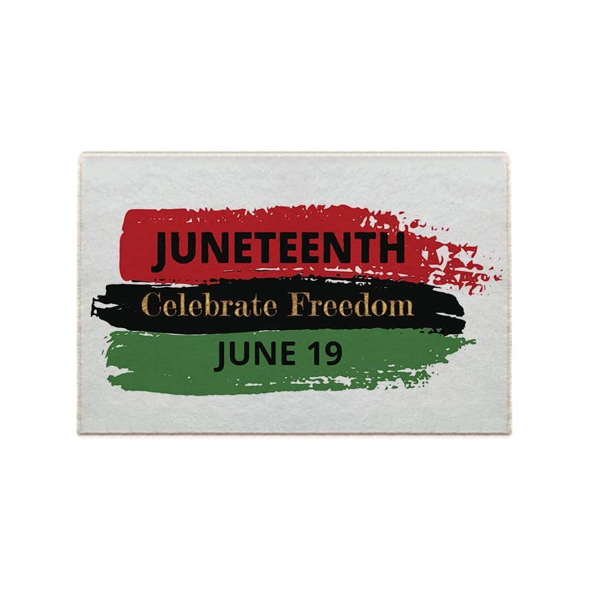 Soft Throw Blanket & Cozy Doormat Set - Premium Carpet for Living Room, Bedroom, Bathroom Decor - Perfect for Independence Day & Juneteenth Celebrations - Ideal for Home Comfort, Guest Welcome, and Seasonal Decorations