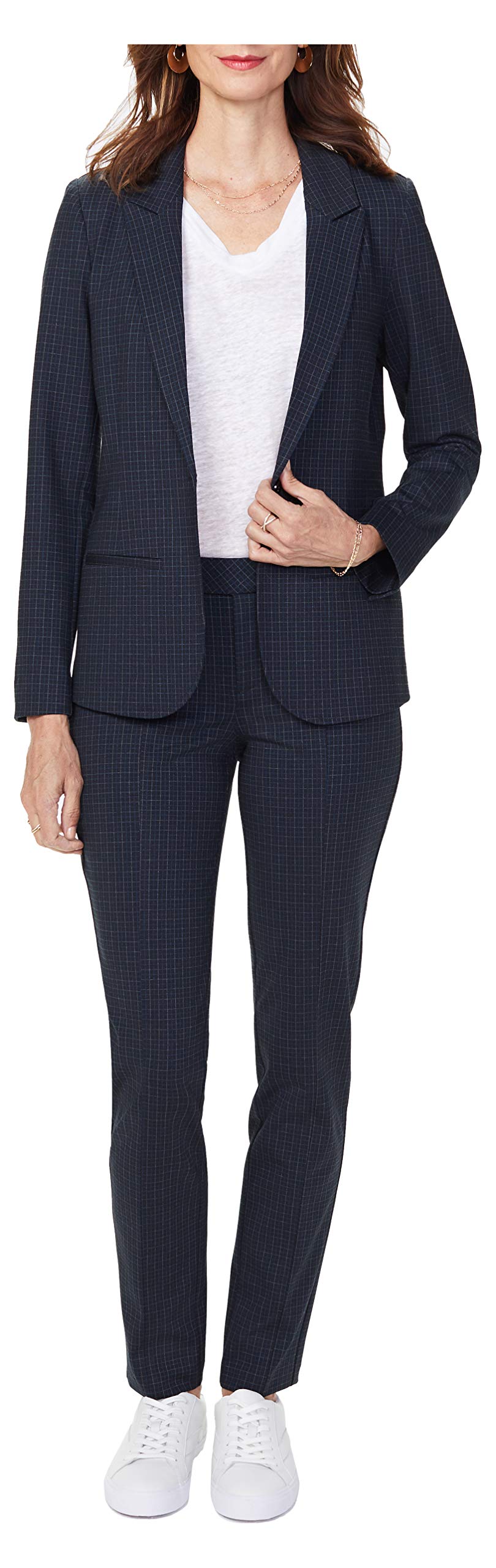 NYDJ Women's Blazer Jacket - Slim Fit Stretch Work Jacket for Office & Business Casual Wear | Professional Women's Suit Jacket for Work, Meetings & Formal Events