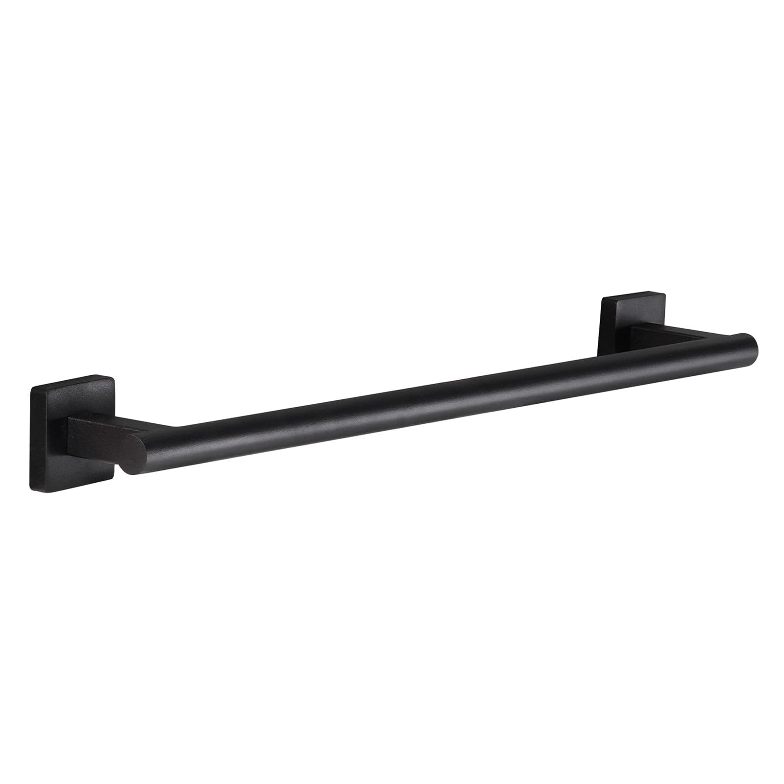 OLONBIN TK531X-32GH 18-Inch Stainless Steel Wall-Mounted Towel Bar Rack - Modern Bathroom Accessories, Matte Black (20.8 Inch Total Length) - Perfect for Bathrooms, Showers & Spa Areas