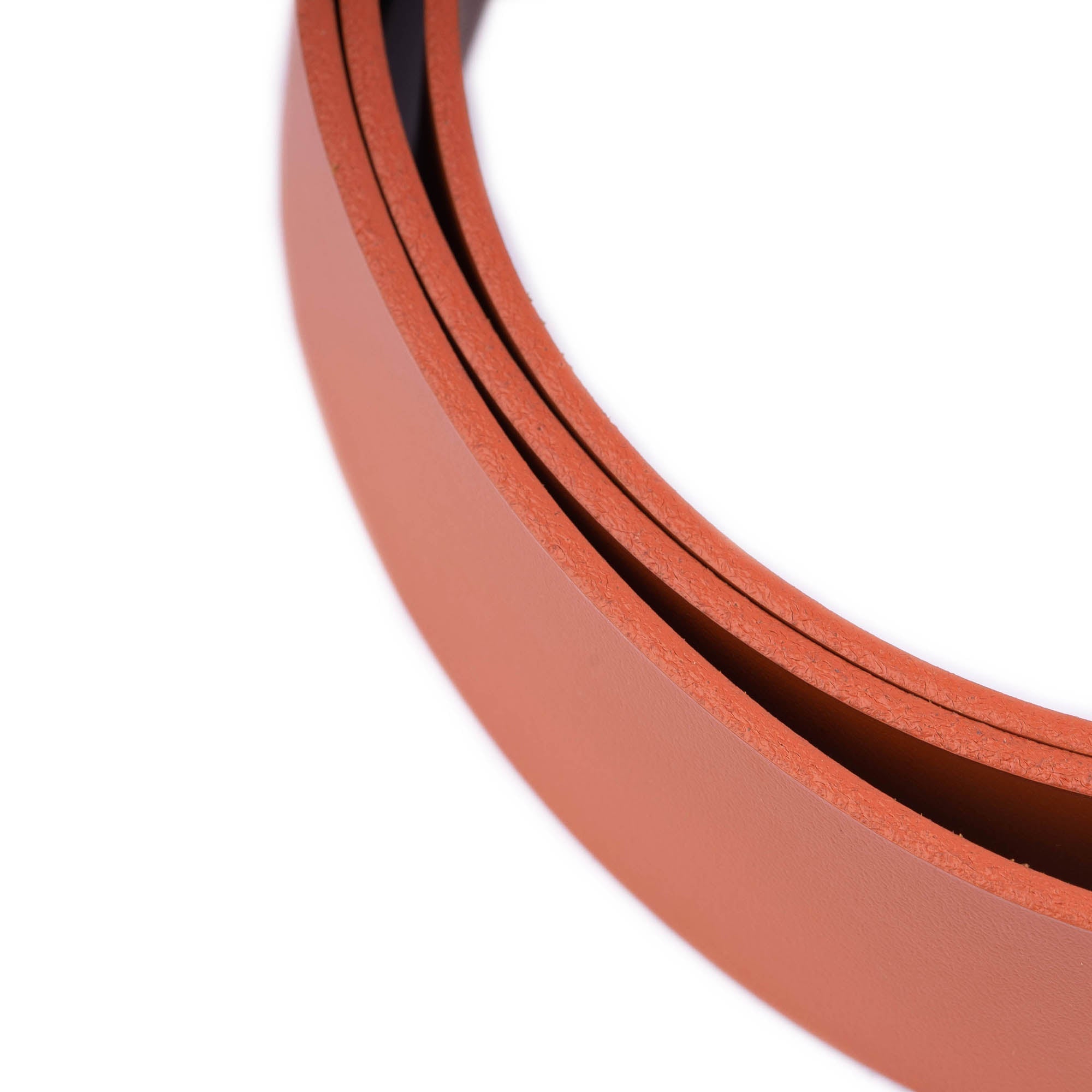Montblanc Replacement Belt Strap - 4.0cm Genuine Orange Leather Men's Belt with Pre-Made Holes | Perfect for Business Attire, Formal Occasions & Luxury Accessory Replacement