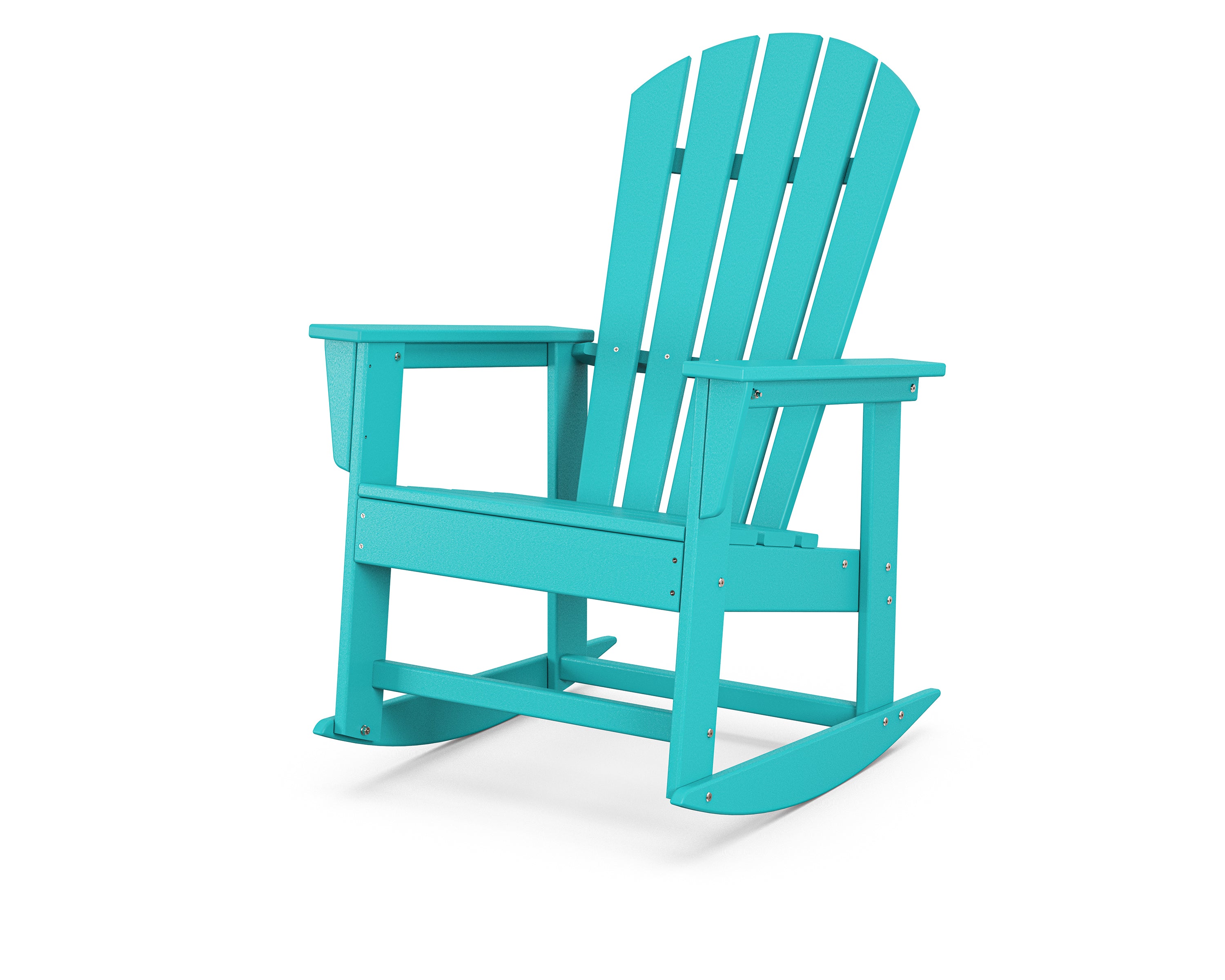 POLYWOOD South Beach Rocker - Durable Outdoor Rocking Chair for Patio, Garden, Poolside - All-Weather Resin Wicker Furniture - Perfect for Relaxing & Lounging