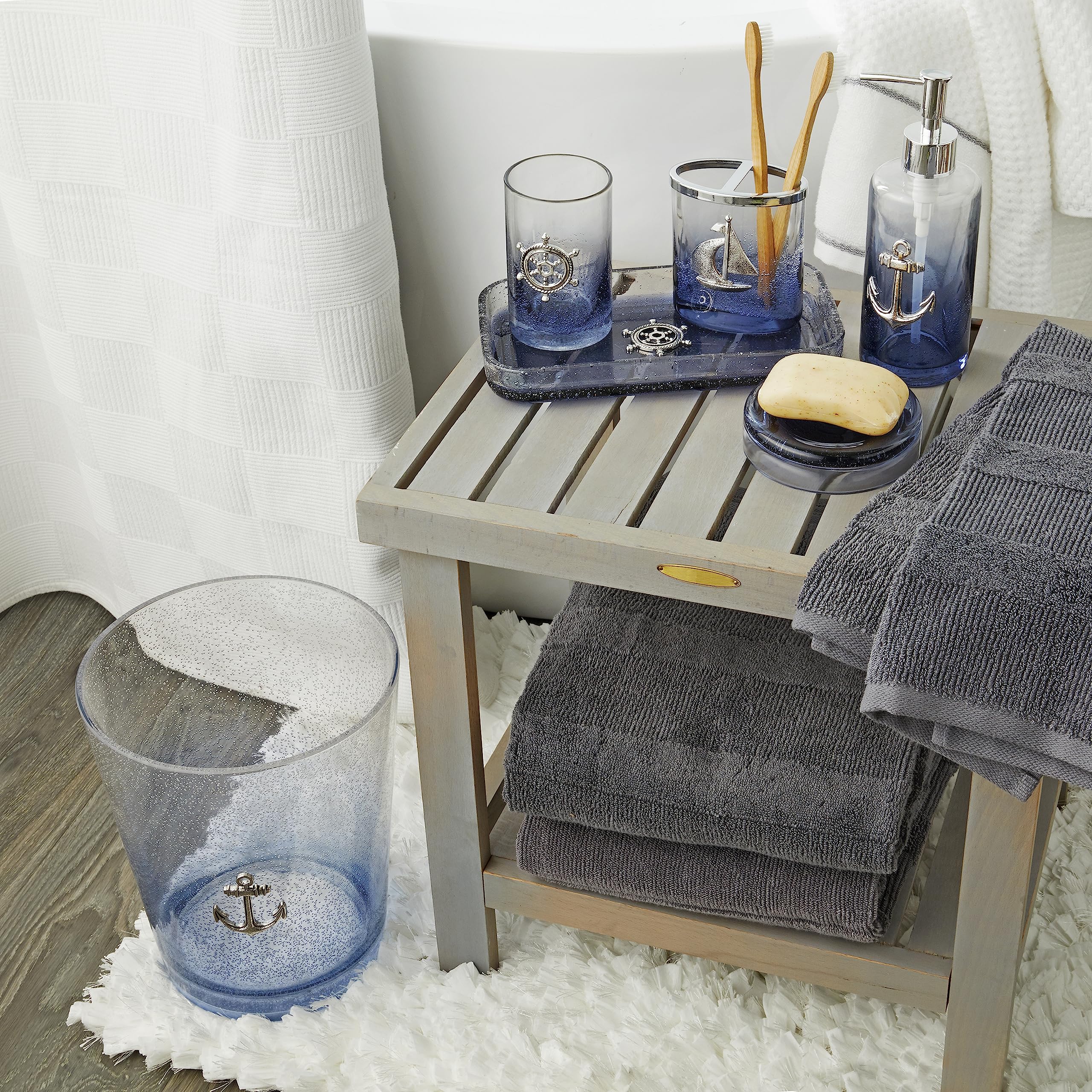 SKL Home Anchors Soap Dish - Bathroom & Kitchen Organizer
