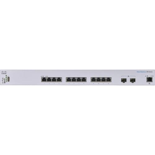 Cisco CBS350 12-Port 10G Managed Network Switch - High-Speed Ethernet Switch for Business & Data Centers | Perfect for Office Networking, Server Connectivity & Enterprise IT Infrastructure