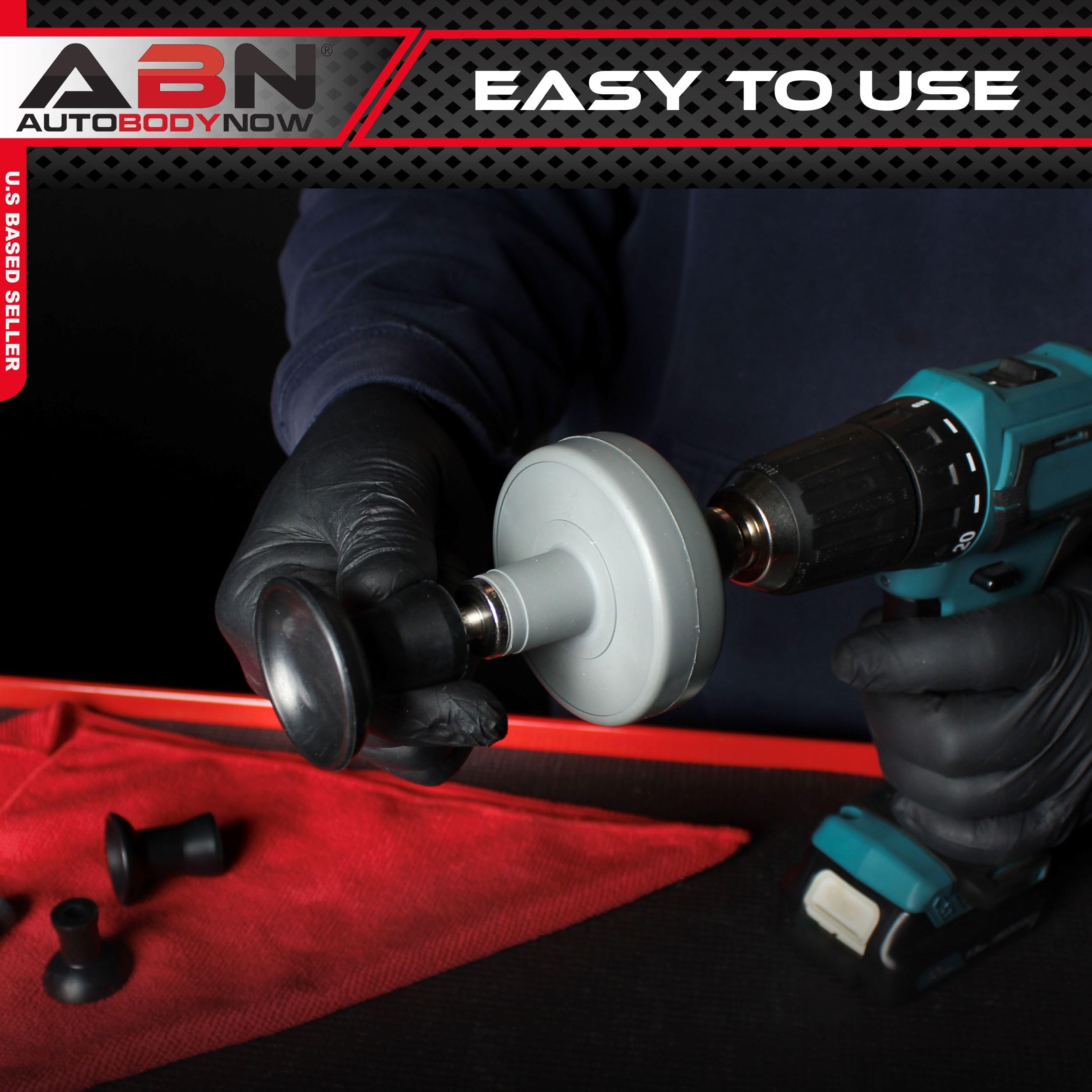 ABN Valve Lapping Tool Kit - Professional Valve Grinding Kit for Drill with Lapping Compound - Perfect for Small Engine Repair, Motorcycle & Car Valve Maintenance (Great for DIY Mechanics & Automotive Workshops)