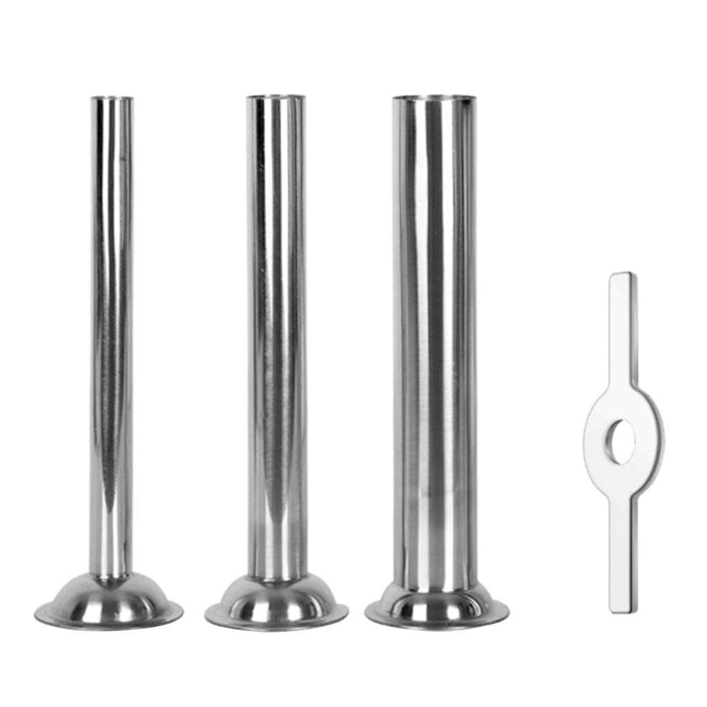 HELYZQ Stainless Steel Meat Grinder & Sausage Maker - Heavy Duty Food Chopper & Slicer with Stand Attachment - Perfect for Home Kitchen, Butcher Shop & BBQ Party