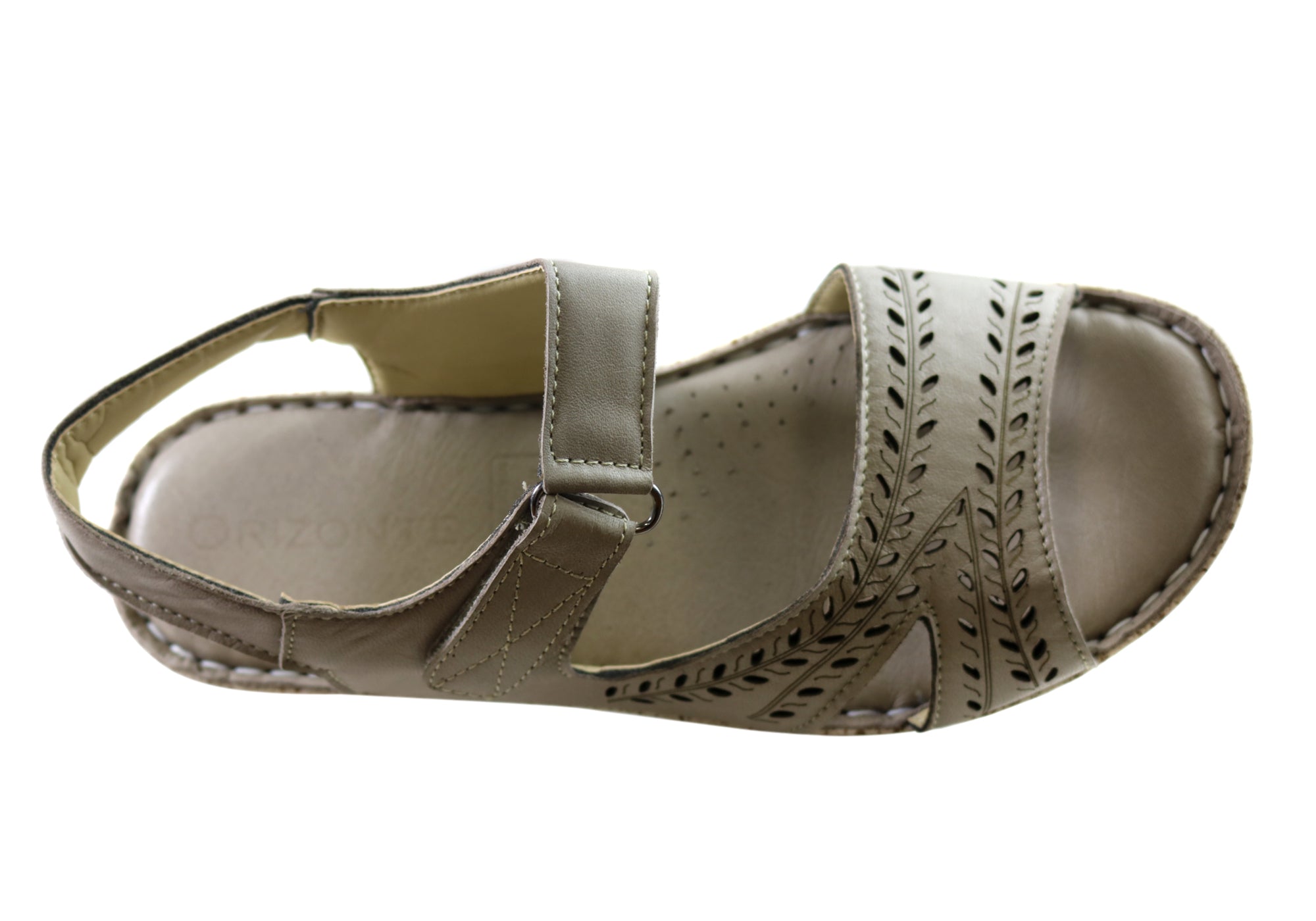 Orizonte Blanche Women's Comfortable Leather Sandals - European Style Summer Casual Shoes for Walking, Travel & Beach Vacations