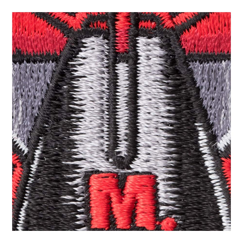 PatchStop Missile Bomb MOAB Black Iron-On Patches (2x3 Inch) - Embroidered Military Style Patches for Jackets, Jeans & Bags - DIY Sew On Badges for Tactical Gear, Biker Vest & Denim Fashion
