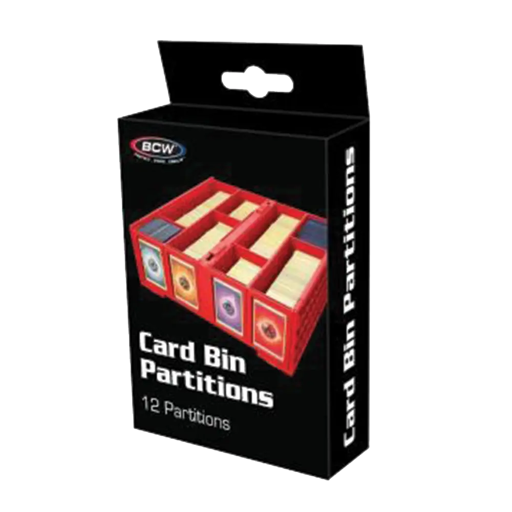 1600 & 3200 Collectible Card Bin Dividers - Red - Perfect for TCG, Sports Cards & Trading Card Organization (MTG, Pokemon, Yu-Gi-Oh)
