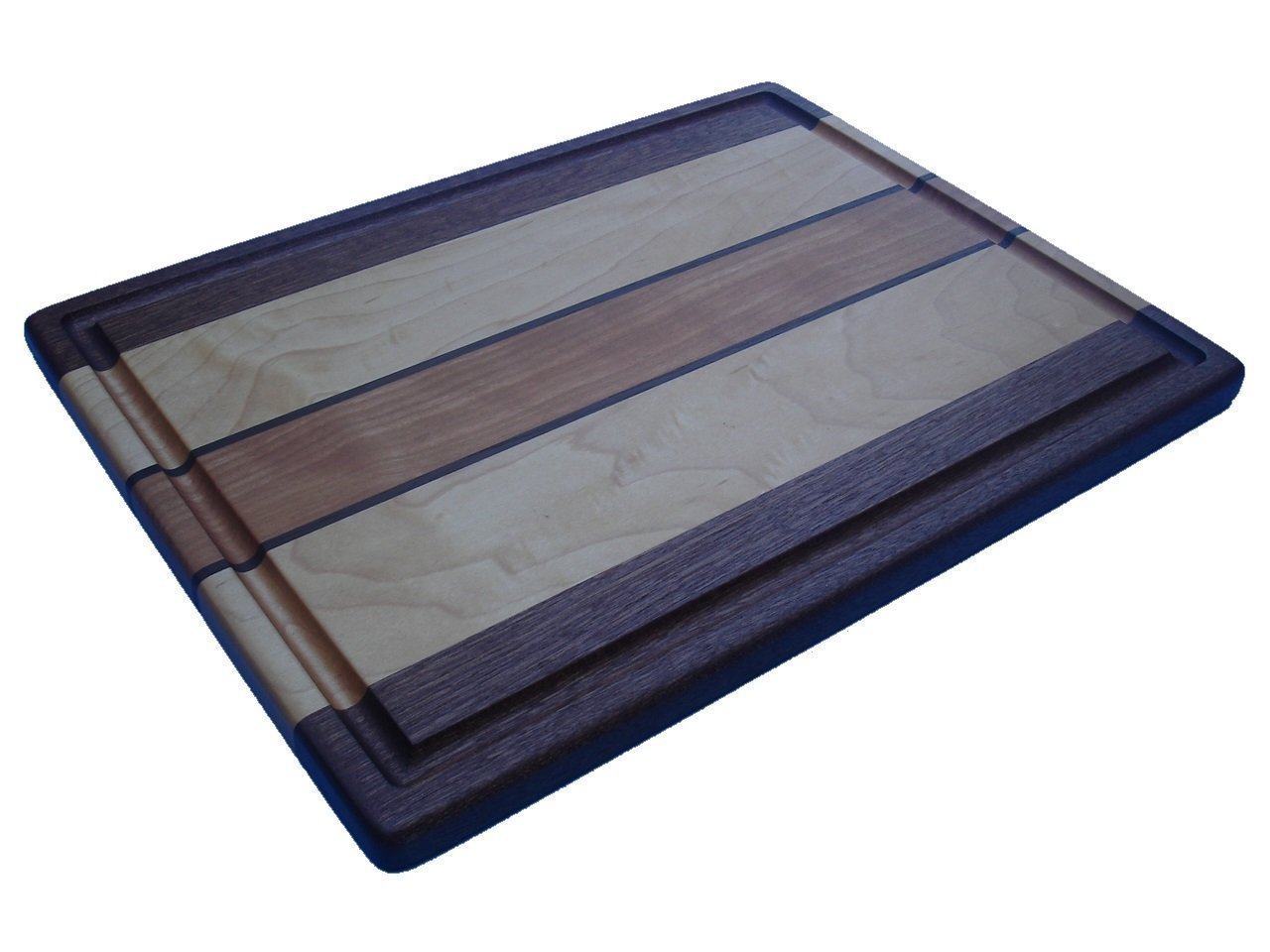 Premium Sapele Maple Walnut Cherry Wood Large Cutting Board - Signature Collection for Professional Chefs & Home Cooking - Perfect for Meat, Vegetables & Bread Prep