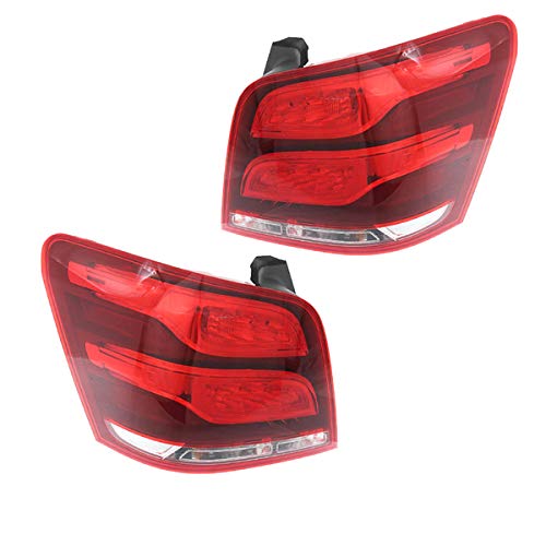 Compatible with 2013-2015 Mercedes-Benz GLK250 & GLK350 LED Taillights - Pair of Left & Right Rear Brake Lights with Bulbs Included | Perfect for Replacement, Upgrades & Nighttime Safety