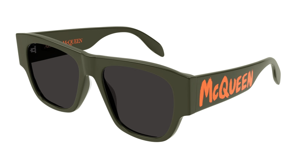 Alexander McQueen AM0328S Casual Lines Sunglasses for Women - Stylish UV Protection Shades for Outdoor, Driving & Fashion