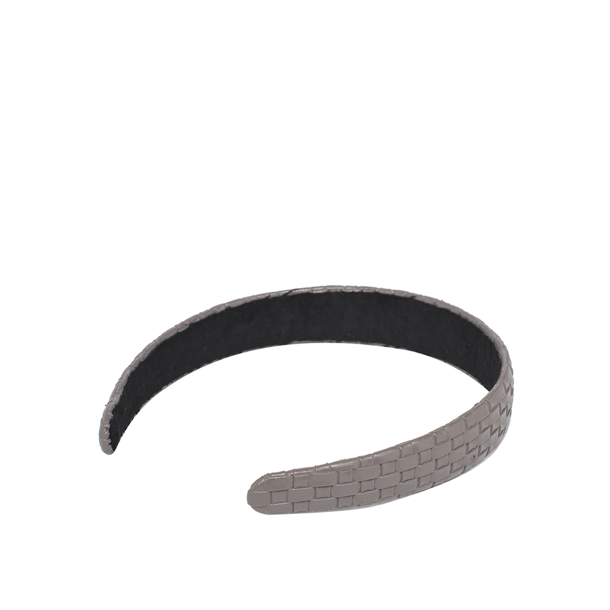 Stylish Embossed Woven Vegan Leather Headband for Women - Fashion Hair Accessory for Workouts, Yoga, and Everyday Wear