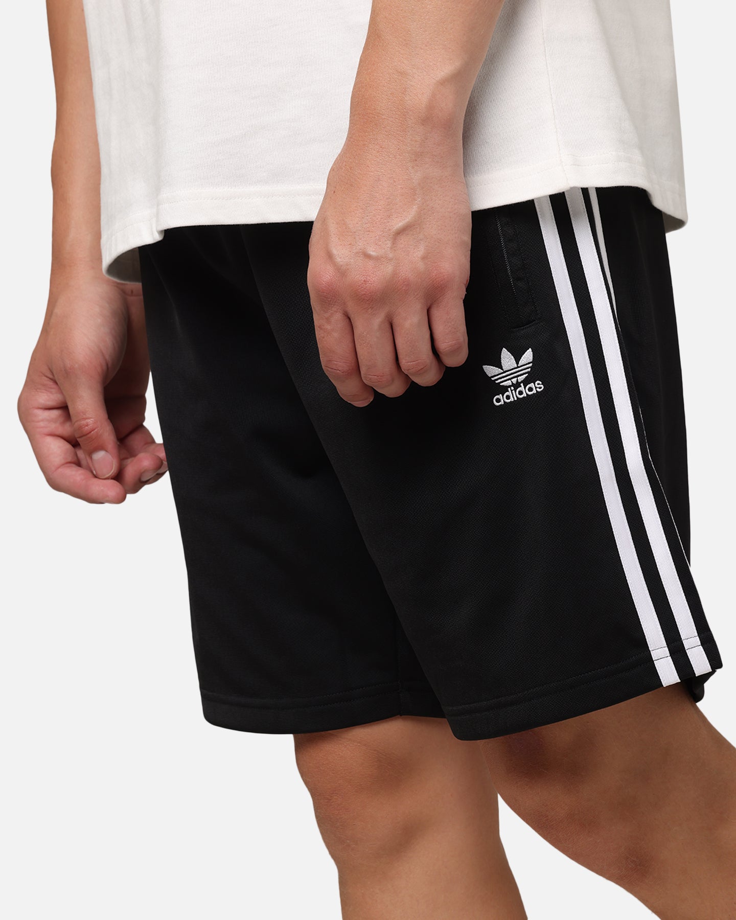 Adidas Firebird Track Shorts for Men & Women - Black & White Athletic Running Shorts - Perfect for Gym, Jogging, and Casual Wear
