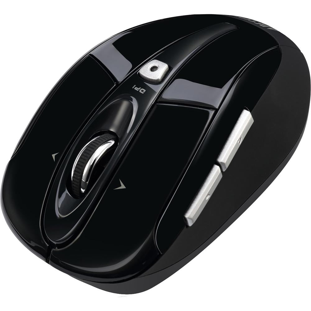 Adesso iMouse S60B 2.4GHz Wireless Programmable Nano Mouse - Ergonomic Computer Mouse for Laptop, PC, Gaming & Office Use