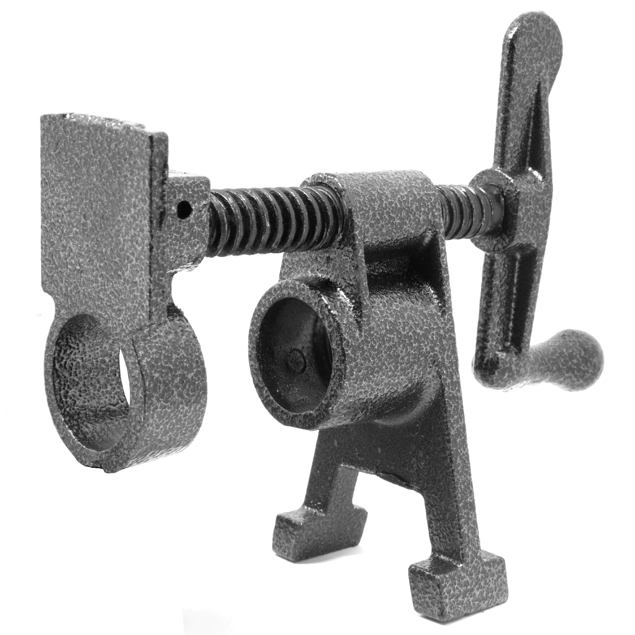 WEN PCV034 Heavy Duty 3/4 Inch Cast Iron Pipe Clamp Vise for Woodworking - Perfect for Cabinet Making, Furniture Repair & DIY Projects