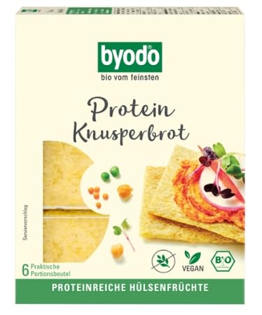 BYODO Protein Crispbread (110g) - High Protein, Low Carb, Gluten-Free Snack for Weight Loss & Keto Diet | Perfect for Healthy Breakfast, On-the-Go Snacking & Fitness Nutrition