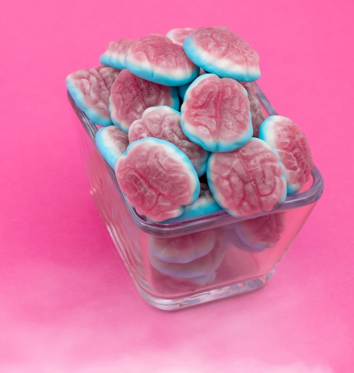 SweetGourmet Jelly Filled Gummy Brains - 2lb Bulk Unwrapped Candy for Halloween Party Favors, Trick or Treat, Movie Night Snacks & Office Treats