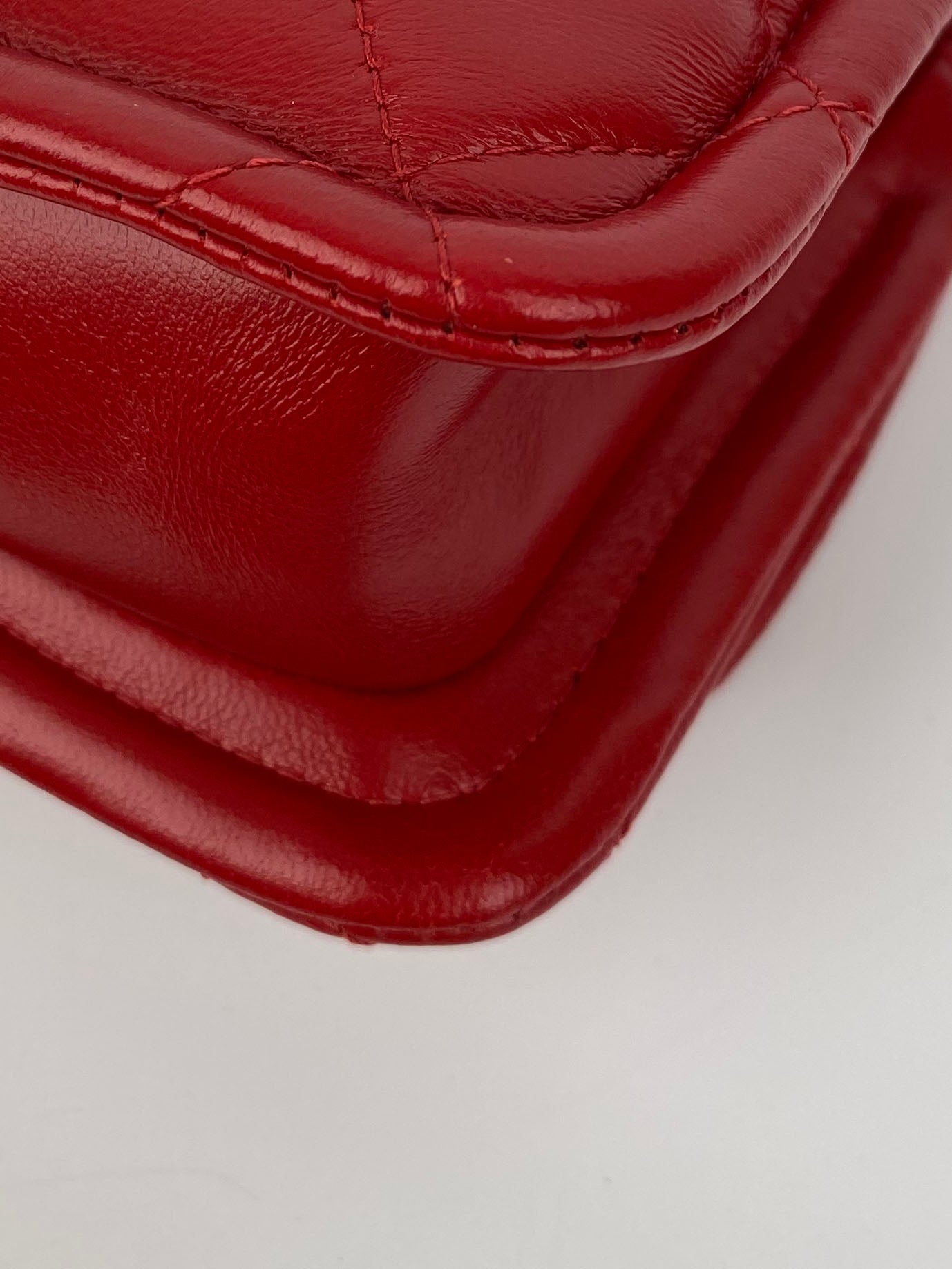 Chanel Small Red Flap Bag - Classic Quilted Leather Crossbody Purse for Women | Perfect for Date Night, Parties & Special Occasions