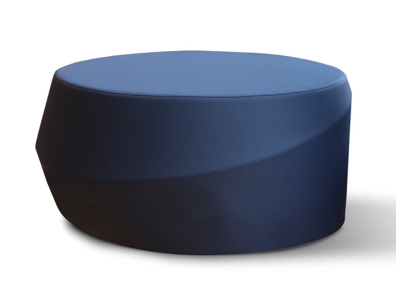 Giro Pouf by Casamania - Modern Round Ottoman Stool for Living Room, Bedroom & Office - Versatile Footrest, Extra Seating & Home Decor Accent