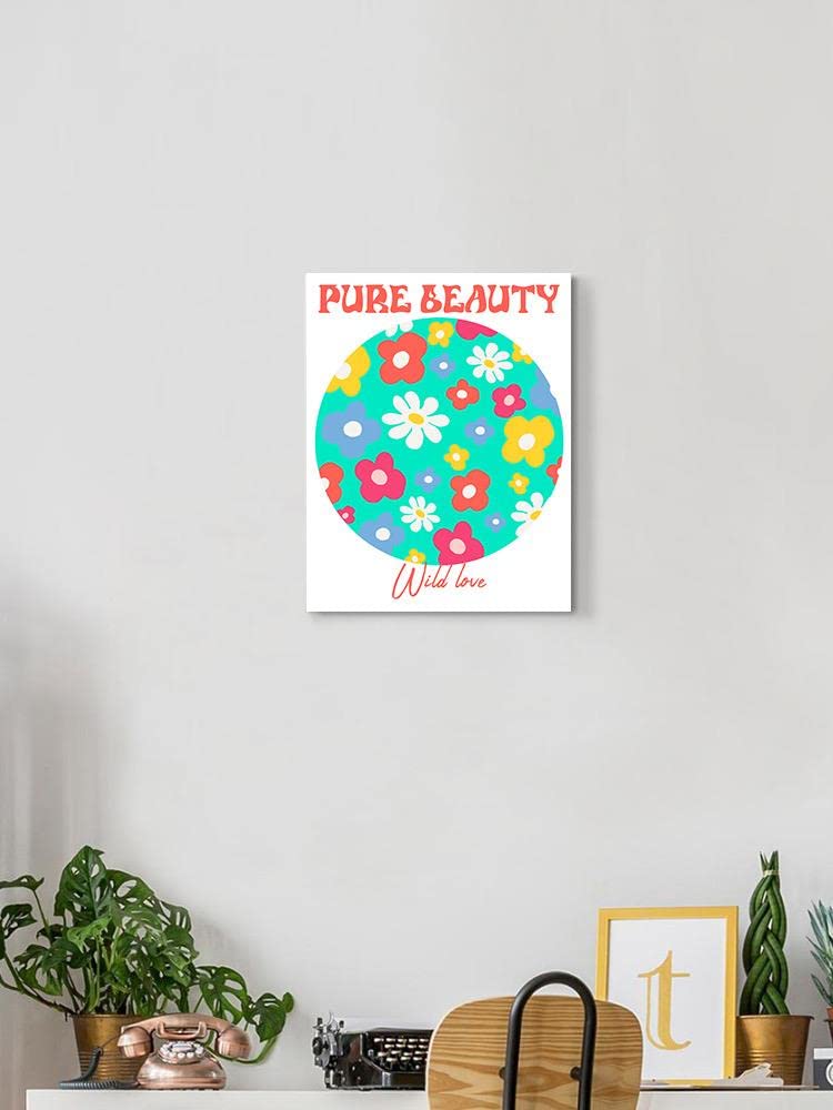 Pure Beauty Wild Love Wrapped Canvas Wall Art - Modern Abstract Painting for Living Room, Bedroom & Office Decor