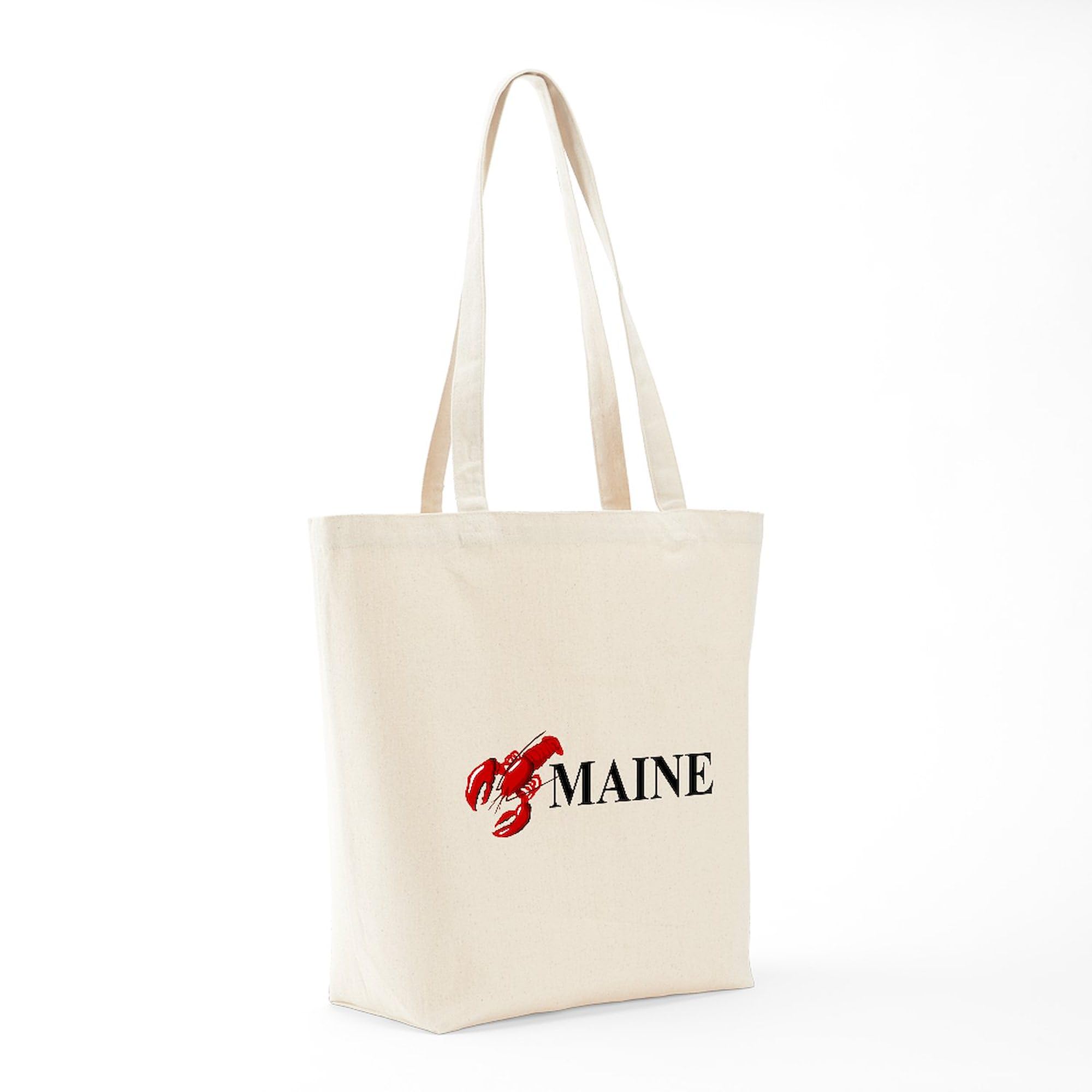 Premium Natural Canvas Tote Bag - Reusable Maine Lobster Shopping Bag | Eco-Friendly Grocery & Beach Tote for Women & Men