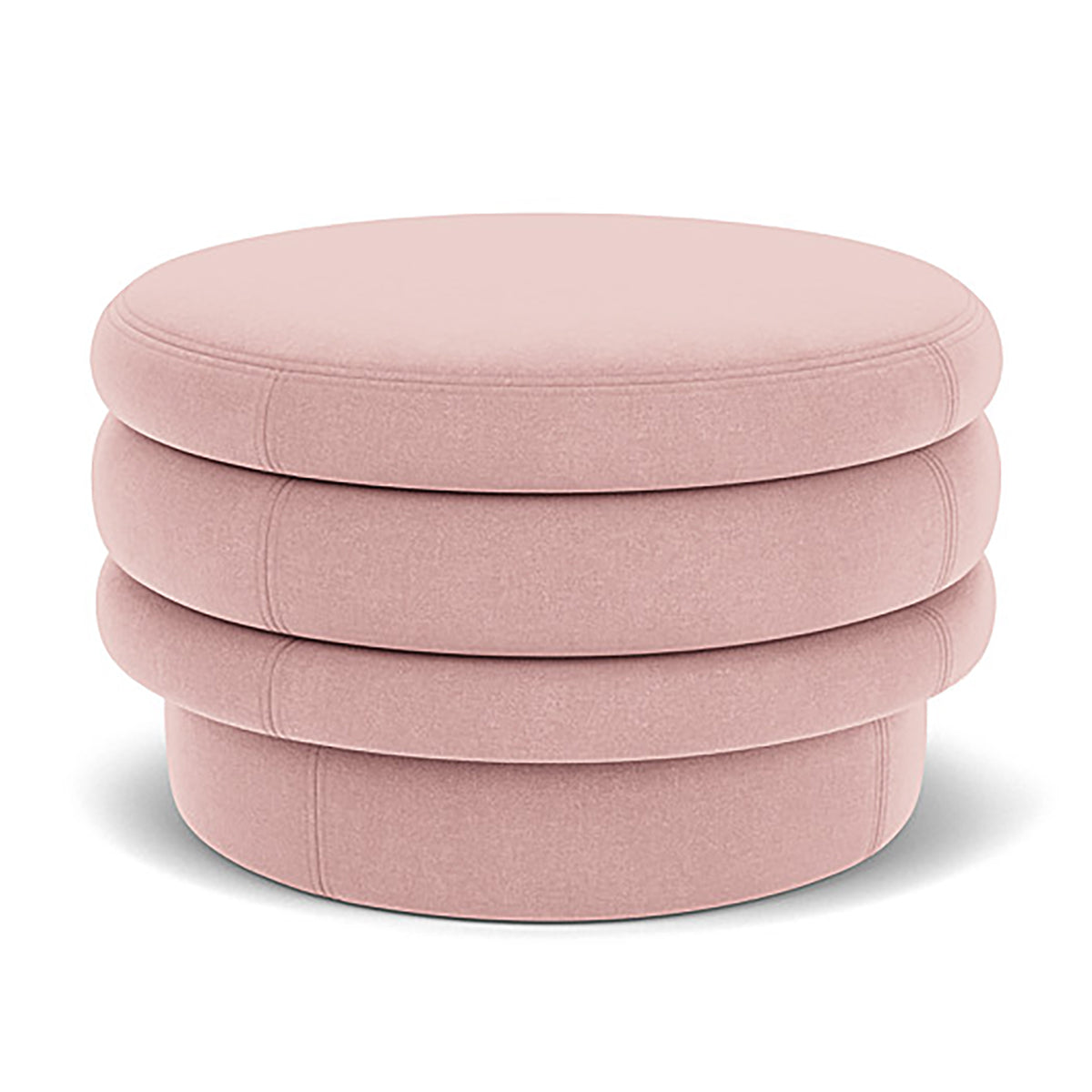 Honey Fabric Storage Ottoman with Tufted Top - Stylish Footrest, Coffee Table & Extra Seating for Living Room, Bedroom & Nursery